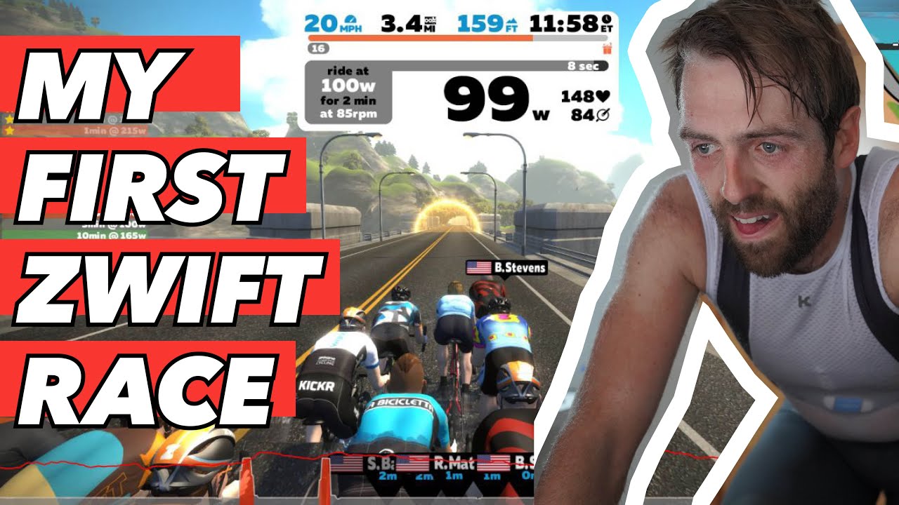My First Zwift Race Youtube