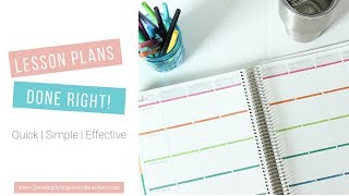 How to Write Lesson Plans Quickly and Effectively