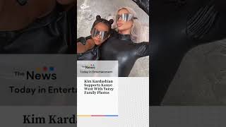 Kim Kardashian Supports Kanye West With Yeezy Family Photos #SHORTS