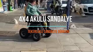 4X4 Akülü tekerlekli sandalye test sürüşü gerçekleştirdik