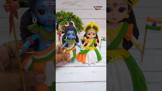 Tricolour Cute AI Shiv Parvati Idols Making With Super Clay🕉️🕉️ Making Of Lord Shiva,Mata Parvati🙏🙏