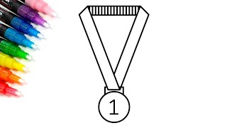 How to Draw a Medal | Drawing a Sports Award