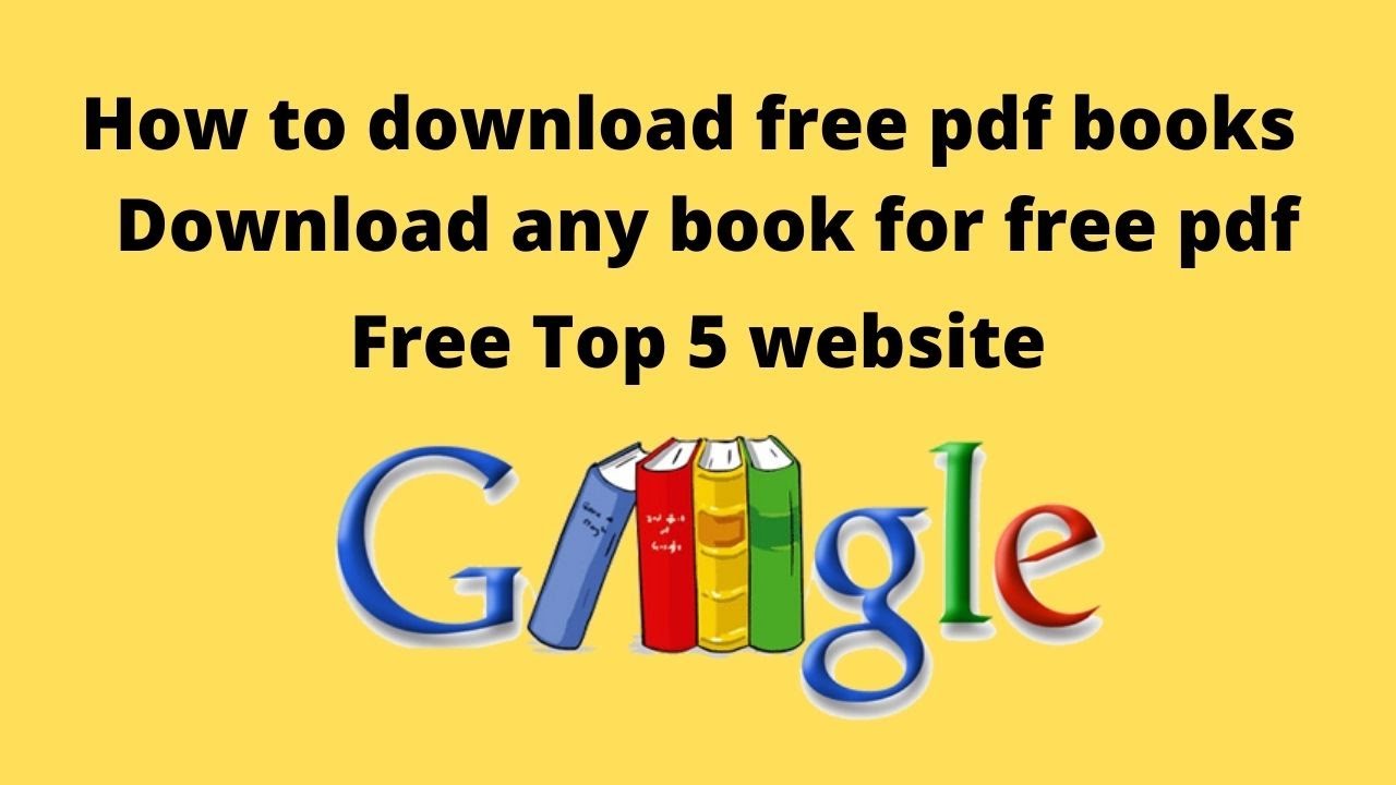 How To Download Free Pdf Books | Download Any Book For Free Pdf | Free ...