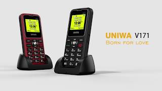 UNIWA V171 SOS Senior Phone For Elderly People 1080P