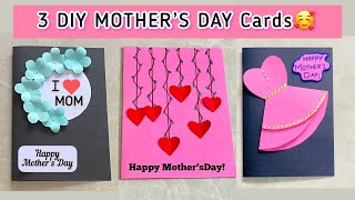 3 DIY MOTHER’S DAY Card ideas🥰/ Best Greeting Card Making for MOM🥰Easy Mothers Day Gift ideas