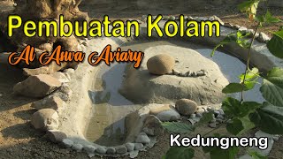 Pembuatan Kolam di AL ASWA Aviary