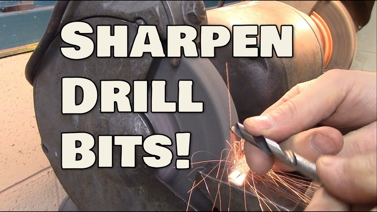 How To Sharpen Drill Bits Youtube