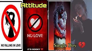 No Girls 🧕 Cigarette+Gaja+Biri🍁 | Single Boy Attitude Status Cigarette  Full Screen🥺WhatsApp Status