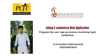 Web Programming 1 | Task 02 | eShop | 1st year | Java Institute