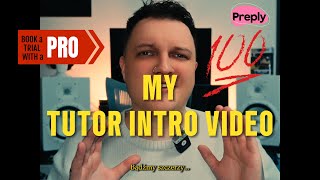 My Preply Tutor Introduction Video 2024