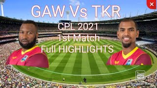 Guyana Amazon Warriors Vs Trinbago Knight Riders Full Match Highlights | CPL 2021