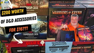 Cheap Dungeons & Dragons accessories at Ollie's - Unboxing Campaign Cases & Warriors of Krynn