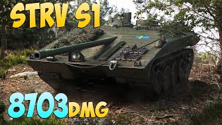 Strv S1 - 6 Frags 8.7K Damage - Beautiful fight with a platoon! - World Of Tanks