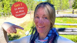 A 44 Mile Downhill Bike Ride. You Don't Want This to Happen! (Day 7 Solo Bikepacking)