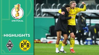 Sancho with the Winner! Borussia M'gladbach vs. Dortmund 0-1 | Highlights | DFB-Pokal Quarter Finals