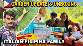 UNBOXING BABY BOX \u0026 GARDEN UPDATE IN OUR JUNGLE HOUSE IN THE PHILIPPINES