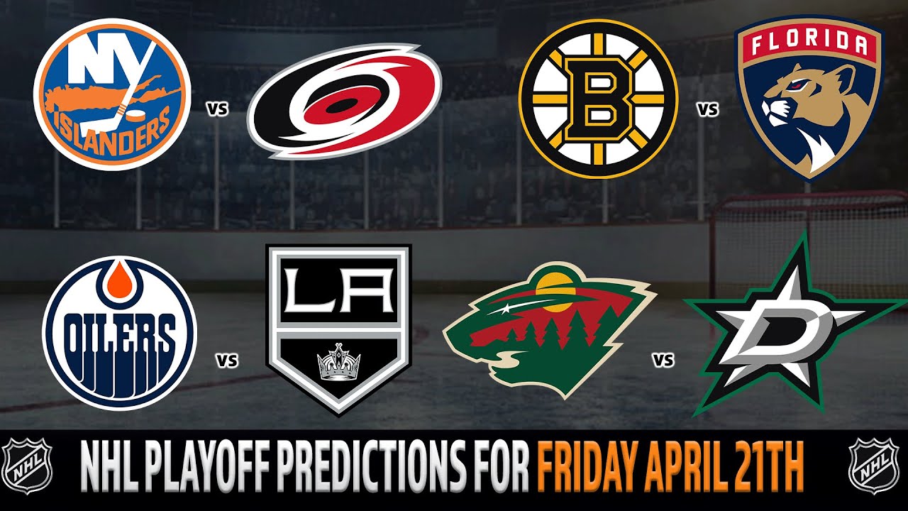 NHL Playoffs Game 3 Predictions | Bruins Vs Panthers | Oilers Vs Kings ...