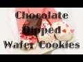 Chocolate Dipped Wafer Cookies