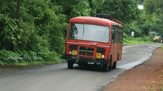 MSRTC BUSES IN KOKAN | Msrtc Buses In Action During Monsoon | Sangmeshwar | Ratnagiri | Maharashtra