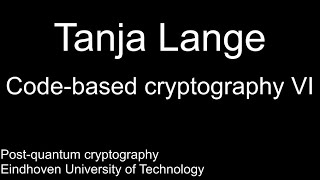 Code-based cryptography VIQuantum information-set decoding