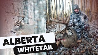 Don's First Alberta Whitetail Hunt - Two Year Story for a Long Main-Beamed Split Brow-Tine Buck