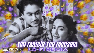 Yeh raatein yeh Mausam ( Vibevik lofi remix 💜) | Real legends - Kishore Kumar | Asha Bhosle ❤️❣️
