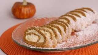 Pumpkin Cake Roll Recipe - Laura Vitale - Laura in the Kitchen Episode 508