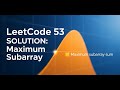 🚀 LeetCode 53 - Maximum Subarray 🔥 | Kadane's Algorithm Explained FAST 💡