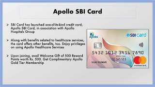 Apollo SBI Credit Card | Features and Benefits | Review 2025