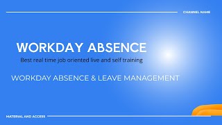 Workday Absence And leave Management | Difference Between Leaves And Times Offs