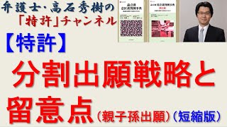 【特許】分割出願戦略（５分短縮版）ライトニングトーク2023年1月