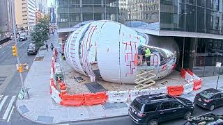 Time-Lapse of Anish Kapoor's Tribeca Sculpture Construction