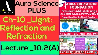 Science- Chapter 10 - Light : Reflection and Refraction (Lecture 10.2(A)