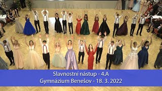 4.A / Slavnostní nástup /  Gymnázium Benešov 2022