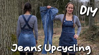 DIY Jeans Upcycling Latzkleid