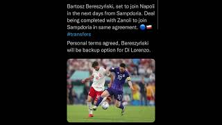 Bartosz Bereszynski, set to join Napoli in the next days from Sampdoria