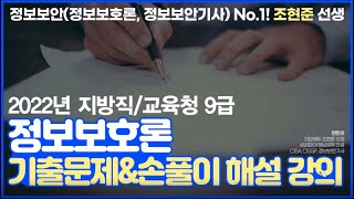 [2022.04.02 시행]2022년도 지방직/교육청 9급 공무원_전산직 정보보호론 해설총평 조현준쌤