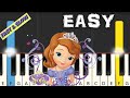 Sofia the First Theme - EASY Piano Tutorial ✅