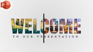 Motion Change Animated WELCOME  Slide Design In PowerPoint