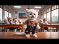 Poor kitten was bullied at school-Dad Cat suddenly wins Lottery#cat #cute #ai  #catlovers  #cutecat