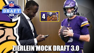 Zierlein Mock Draft 3.0: Minnesota Vikings Move Up, Don't Sacrifice 2025 First Rounder