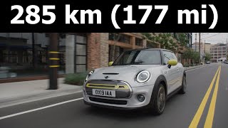 MINI Cooper SE electric range real-life test (mostly in a city), mpkWh, kWh/100 km mi :: [1001cars]