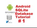 Android SQLite Database Tutorial 1 # Introduction + Creating Database and Tables (Part 1)