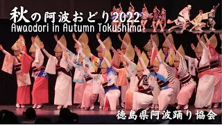 [洗練の美技] 秋の阿波おどり 2022 阿波おどり大絵巻【後半】徳島県阿波踊り協会