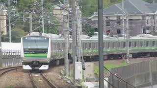 横浜線 E233系6000番台H011編成 八王子みなみ野駅入線(電子警笛、非常警笛有り)