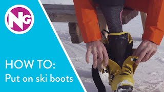 How To Put on Ski Boots in 3 Easy Steps // Learn to ski