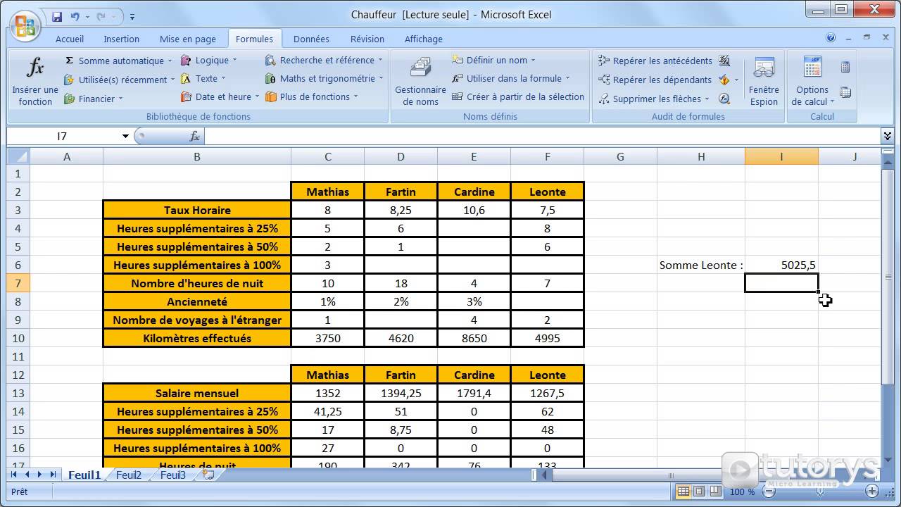 Comment Définir Et Utiliser Des Noms Dans Les Formules Avec Excel 2007 ...