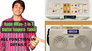 Radel Milan+ 2-in-1 Digital Tanpura- Tabla #radeltanpuraallfunction#tempochangetonechangepeechchange