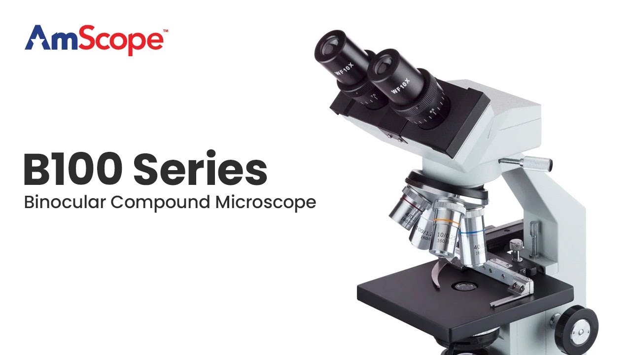 AmScope Unboxing The Model B100 Microscope And Brief Tutorial - YouTube