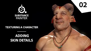 Texturing Characters in Substance Painter - Adding skin details | Adobe Substance 3D